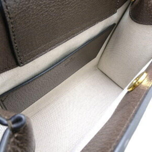 Gucci Diana Handbag Bamboo GG Canvas Brown Beige - Picture 7 of 9